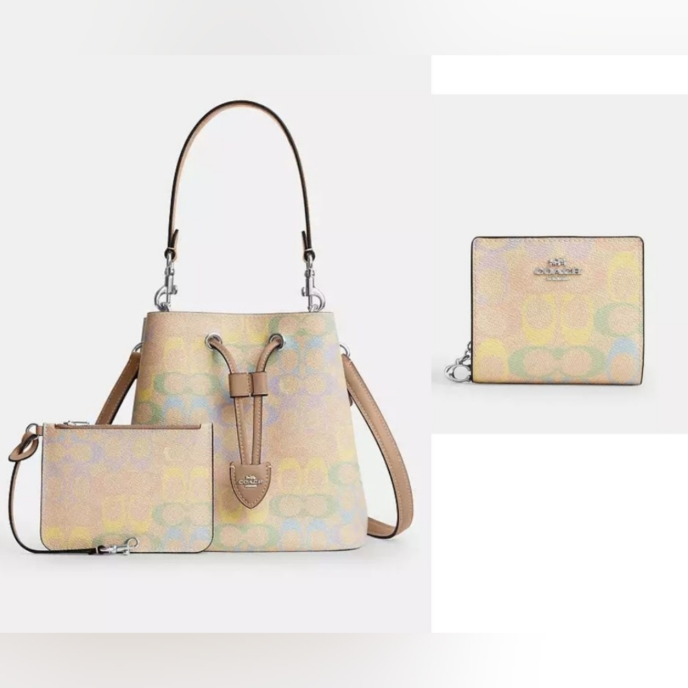 Coach Rowan Bucket Bag Set NWT